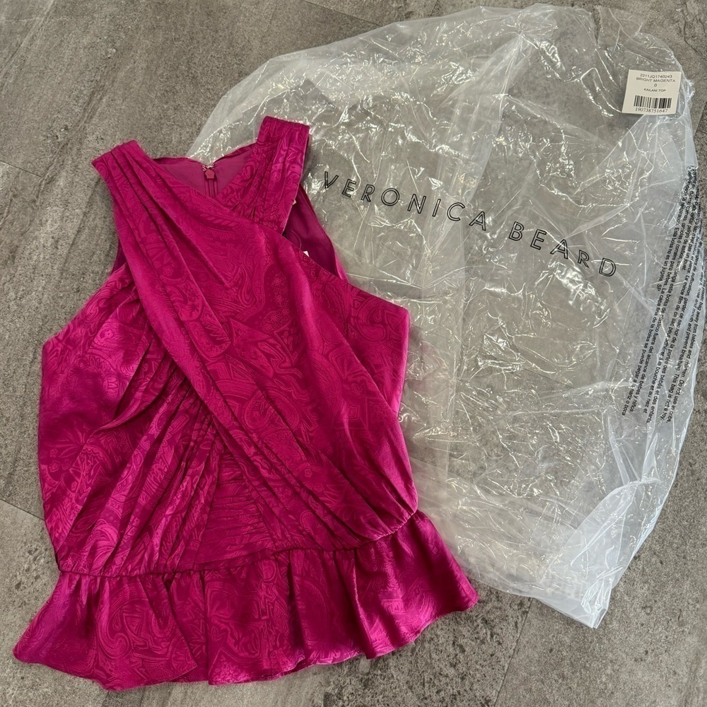 Veronica Beard Kailani Silk Blend Crop Top - Picture 10 of 13